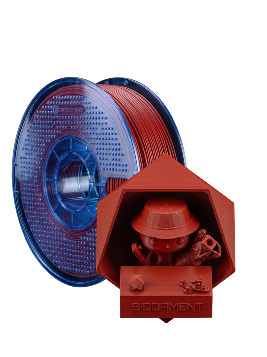 Matte Cartridge Red PETG V2 spool with 3D printed parts