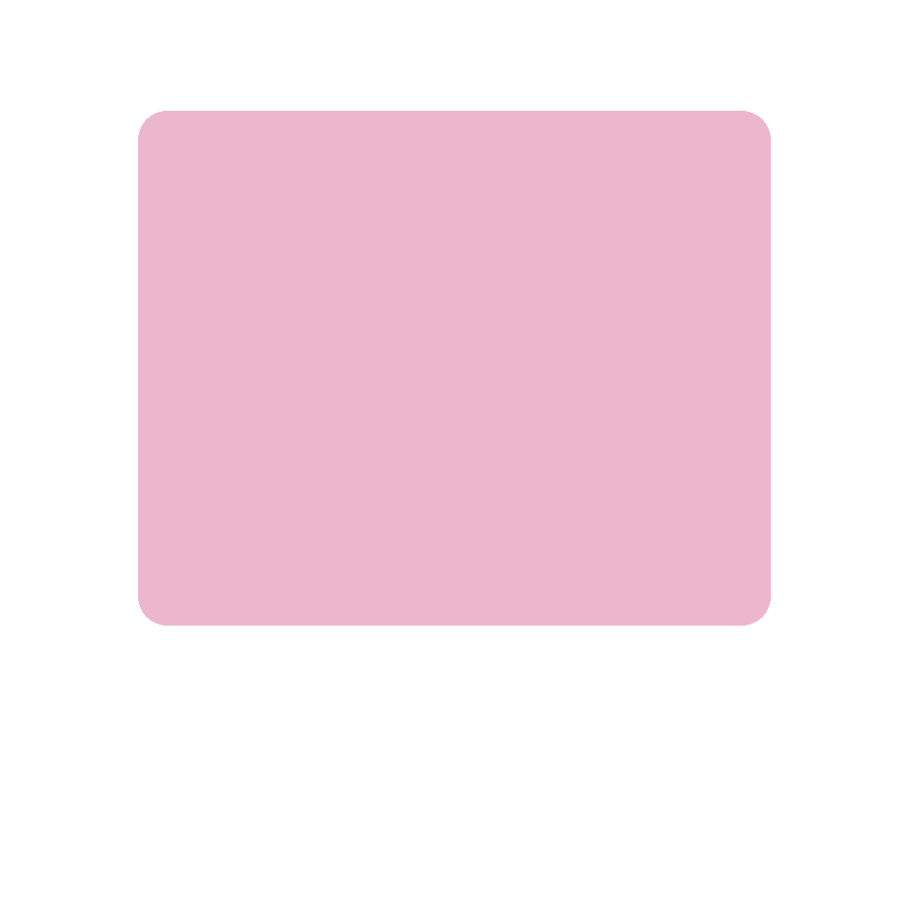 Coral Pink colour swatch, Kexcelled code 7.070, hex #ECB7CD