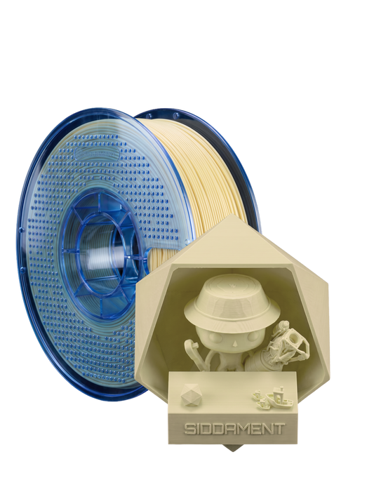 Matte Cream PETG V2 spool with 3D printed parts