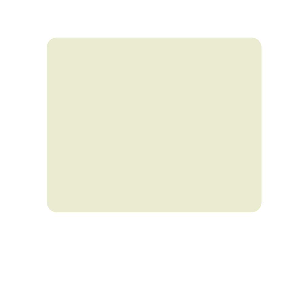 Creamy Yellow colour swatch, Kexcelled code 7.071, hex #E9EAD0
