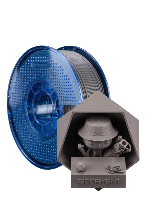Matte Dark Grey PETG V2 spool with 3D printed parts