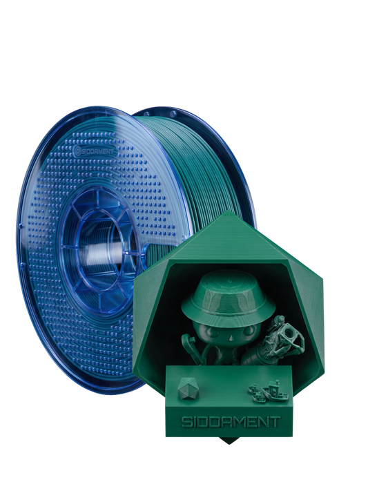 Matte Emerald PETG V2 spool with 3D printed parts
