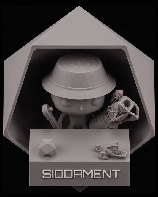 Matte Gray ABS, printed SIDDAMENT figure