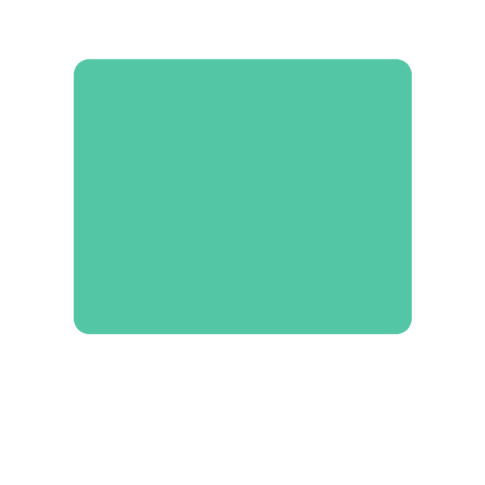 Green Aurora colour swatch, Kexcelled code 7.072, hex #52C6A5