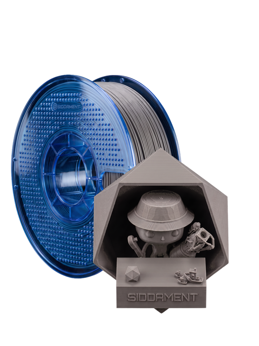Matte Grey PETG V2 spool with 3D printed parts
