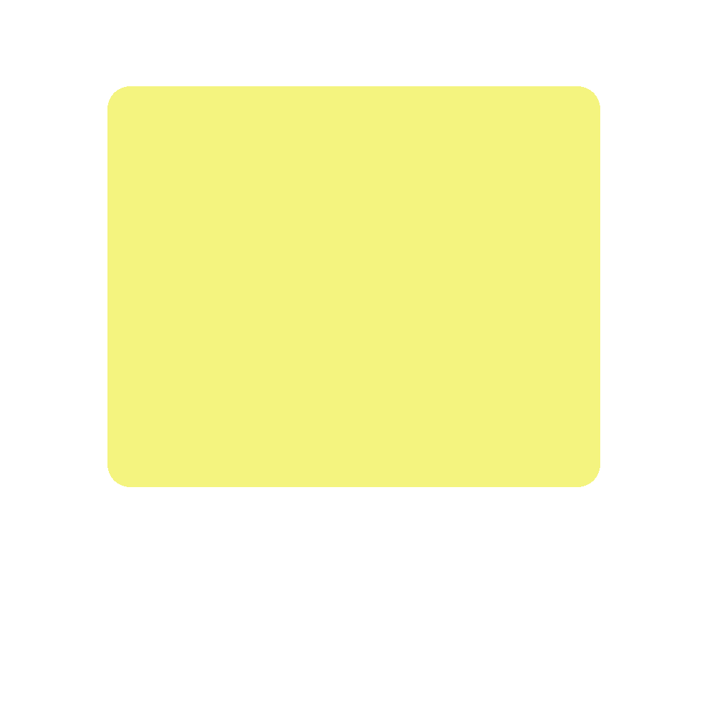 Hot Yellow colour swatch, Kexcelled code 7.073, hex #F4F47F