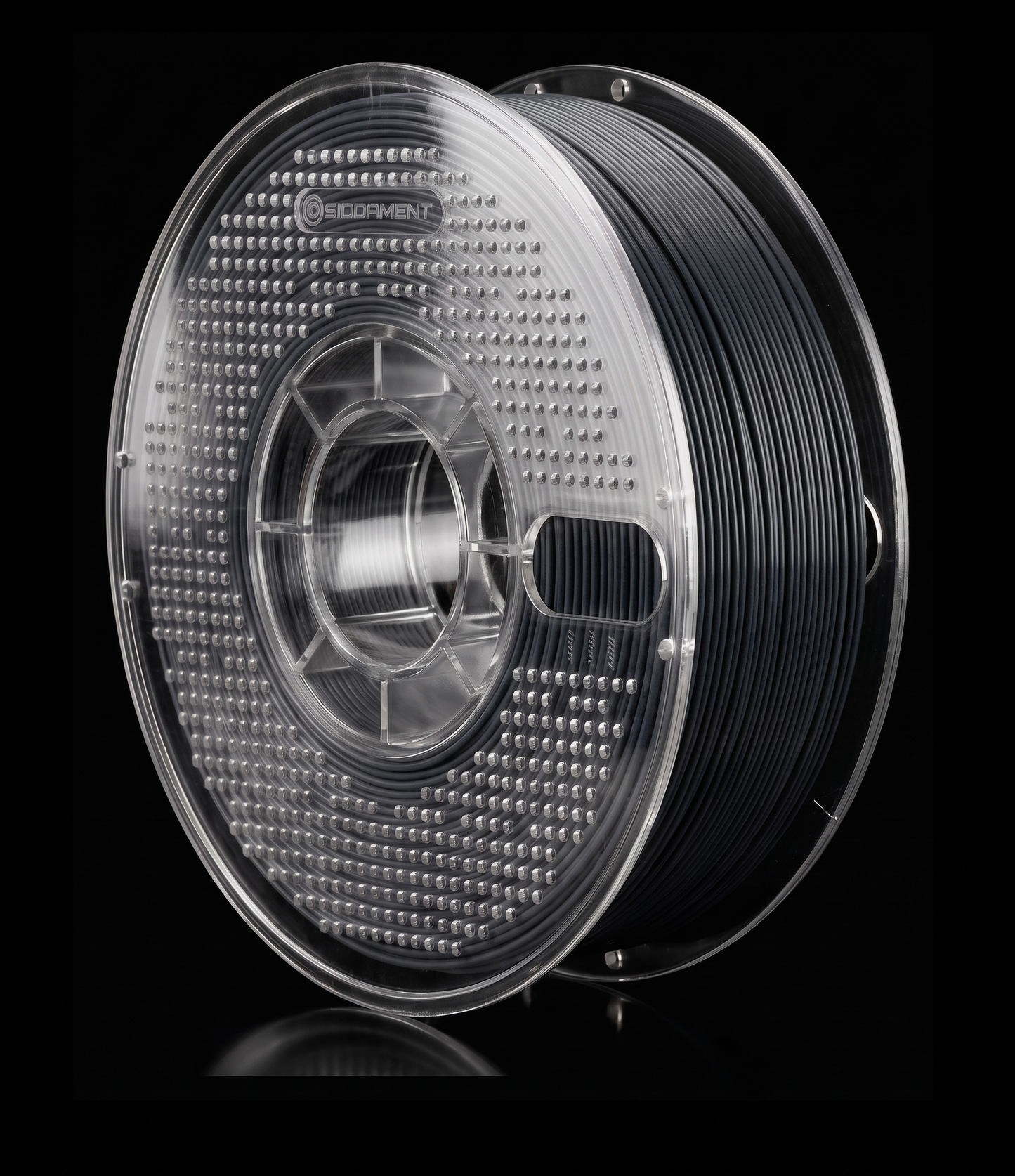 Matte Jet Black ASA V2 1.75mm 1kg filament spool