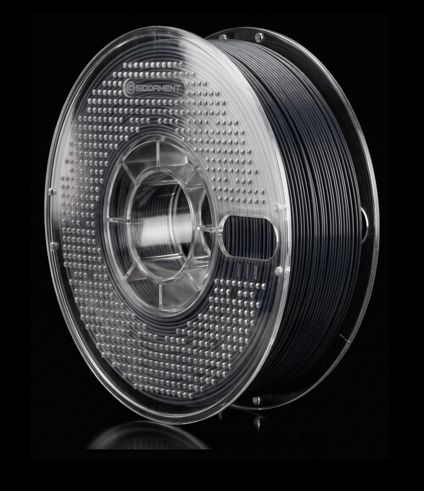 Matte Jet Black ASA V2 1.75mm 1kg filament spool