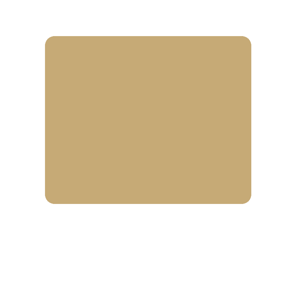 Matte Kraft colour swatch, Kexcelled code 7.075, hex #C6AA76