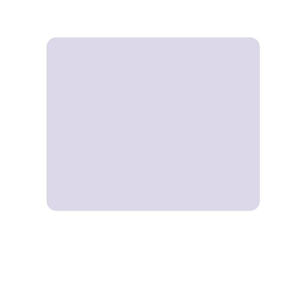 Lavender colour swatch, Kexcelled code 7.076, hex #DDD8E9