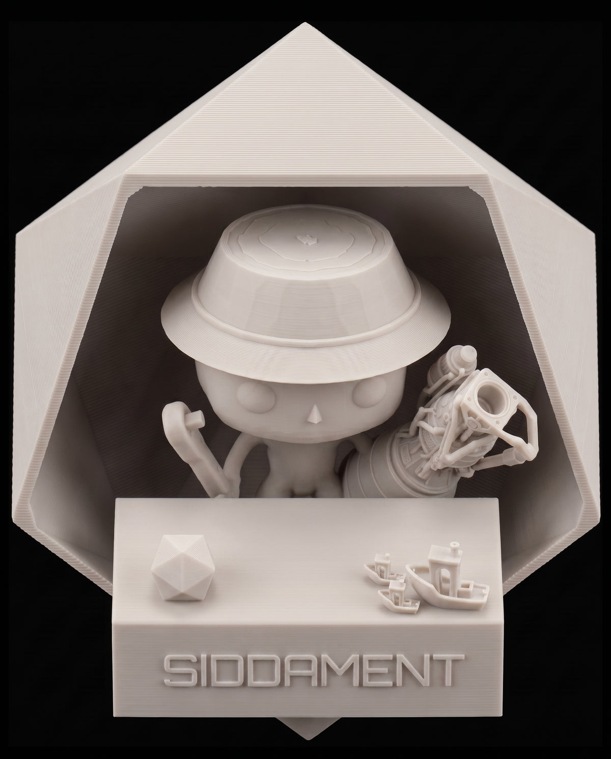 Matte Light Beige PLA V4, printed SIDDAMENT figure