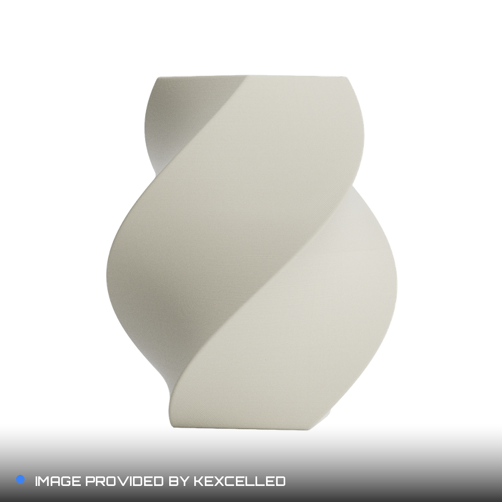 Matte Light Beige PLA V4 printed sample, image provided by Kexcelled