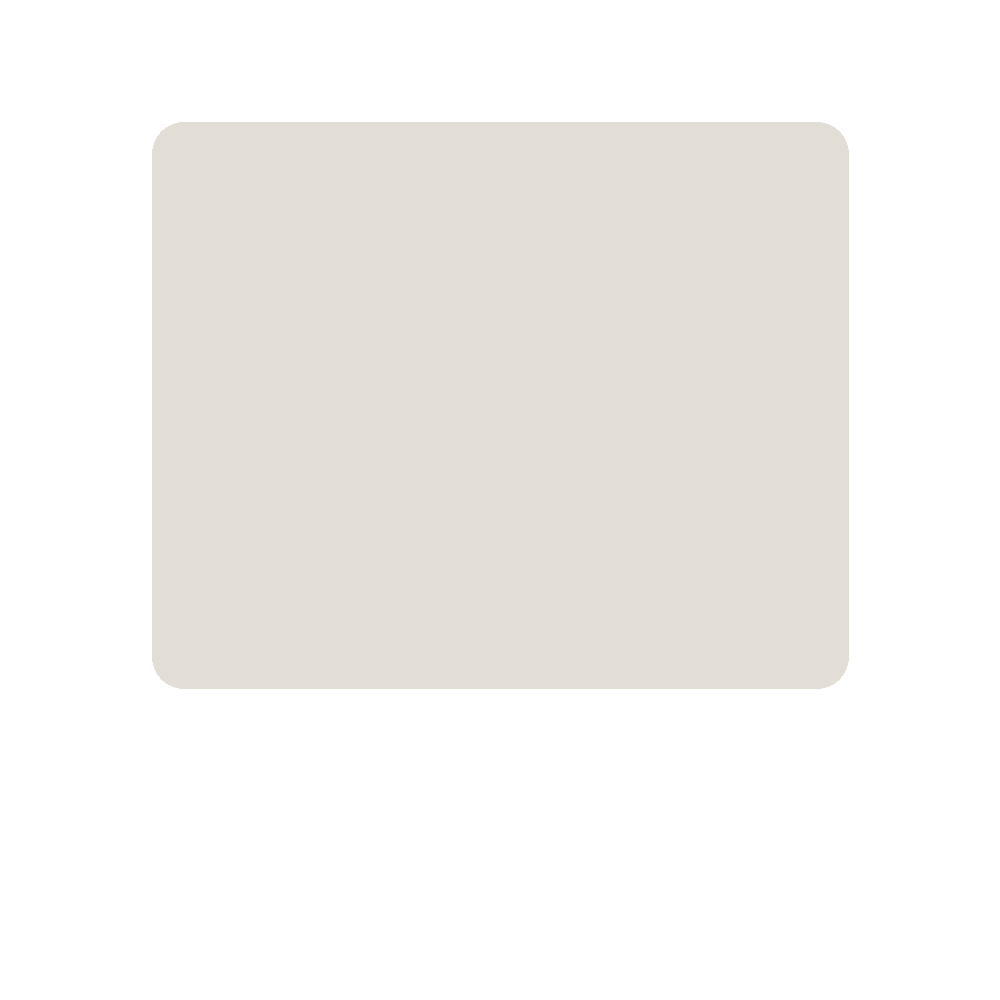 Light Beige colour swatch, Kexcelled code 7.077, hex #E2DED5