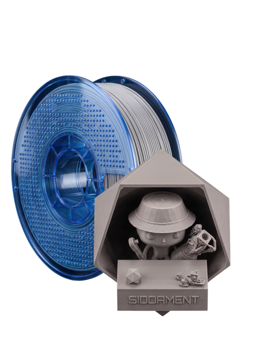 Matte Light Grey PETG V2 spool with 3D printed parts