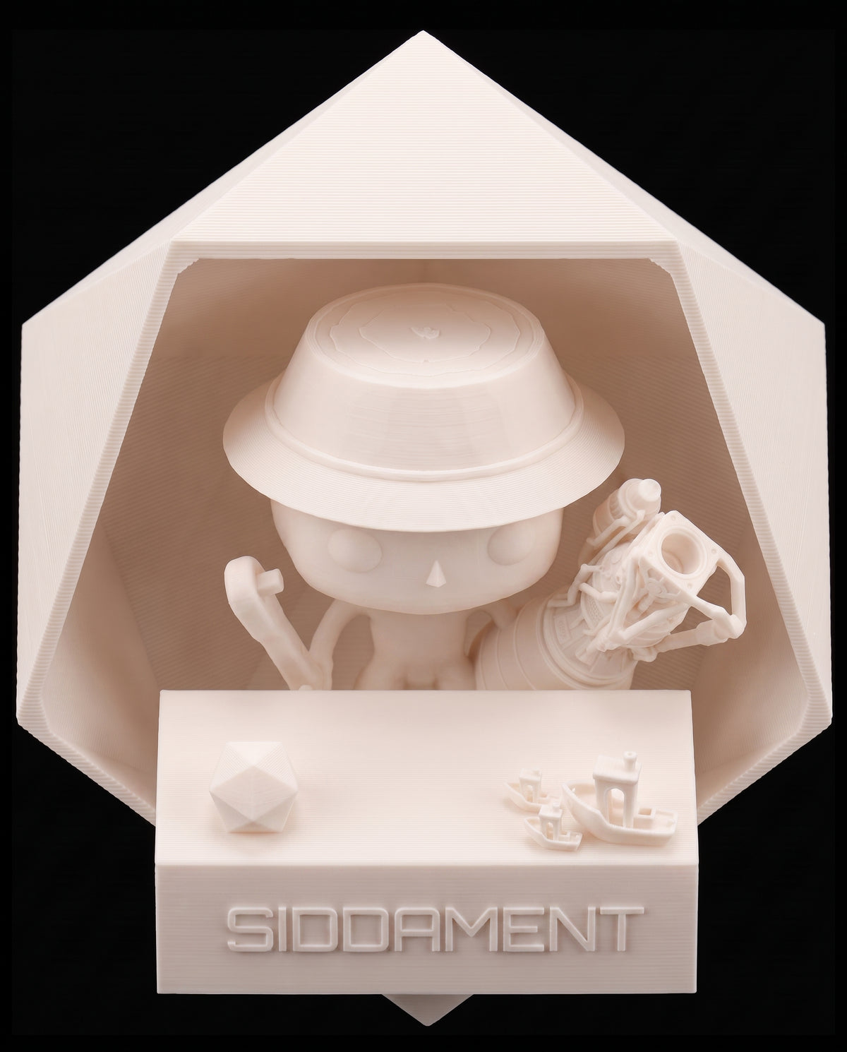 Matte Light Skin PLA V4, printed SIDDAMENT figure