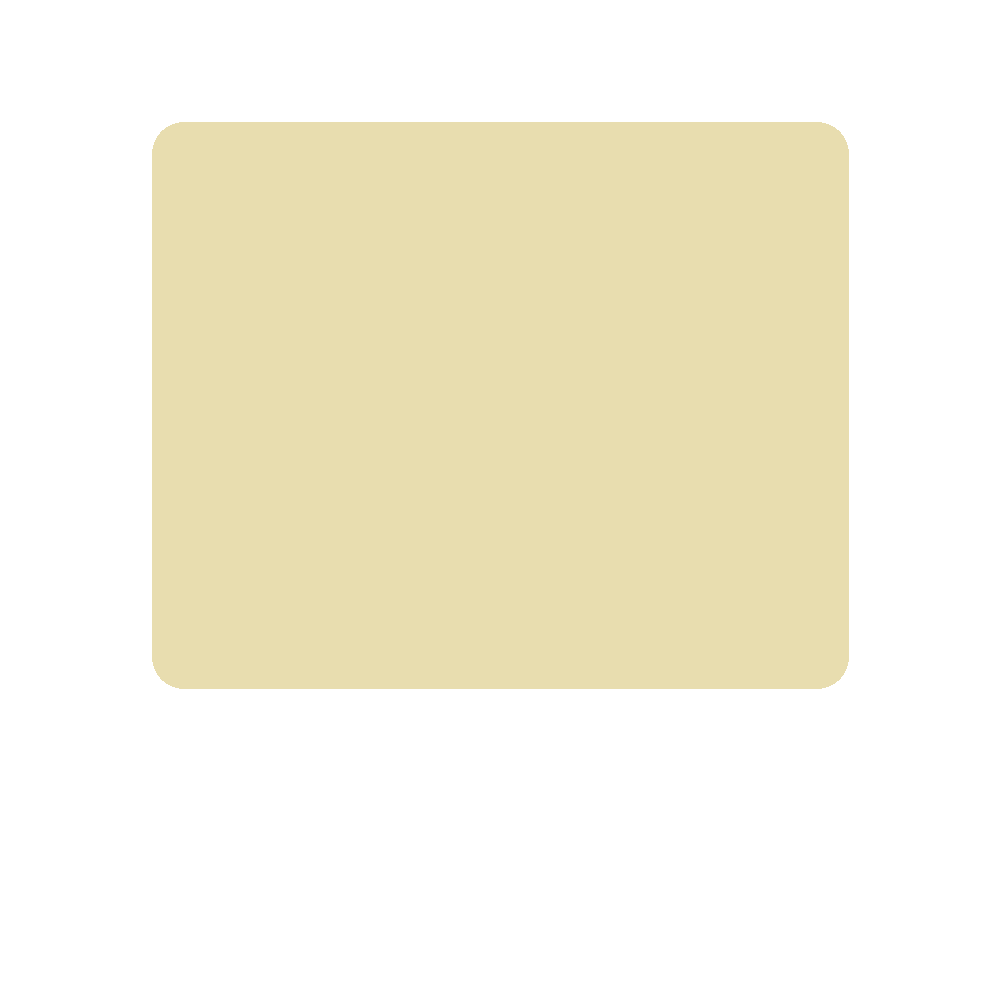 Light Yellow colour swatch, Kexcelled code 9.073, hex #E8DDAF
