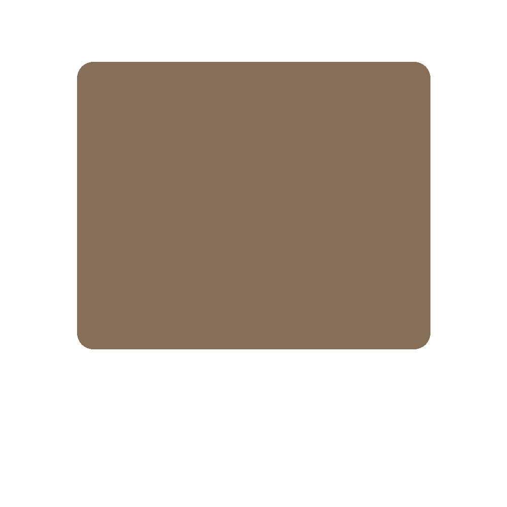 Matte Malt Clay colour swatch, Kexcelled code 9.075, hex #876E59