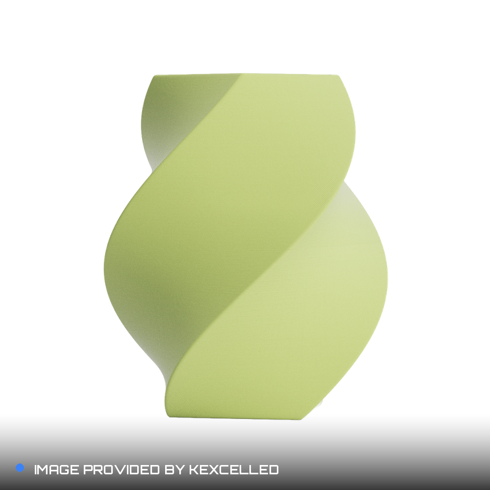 Matte Mint Green PLA V4 printed sample, image provided by Kexcelled
