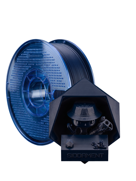Matte Navy PETG V2 spool with 3D printed parts