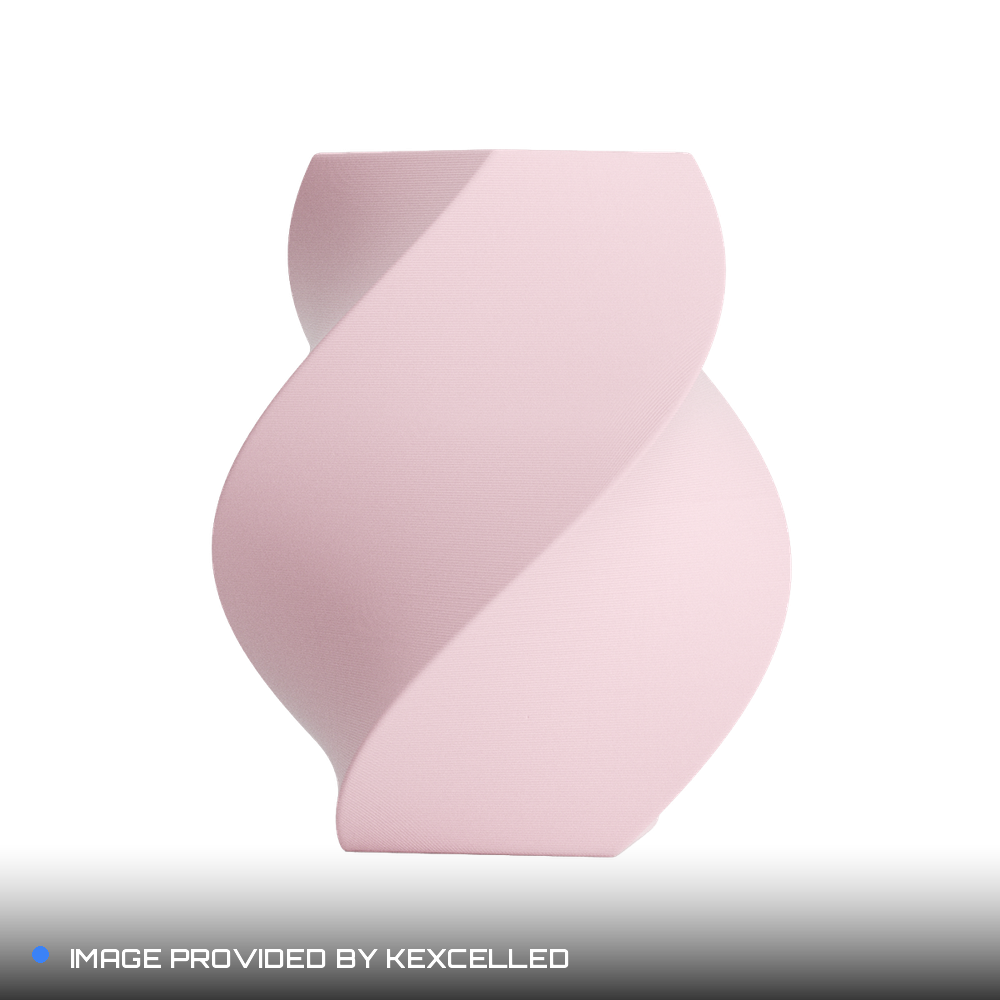 Matte Peach PLA V4 printed sample, image provided by Kexcelled