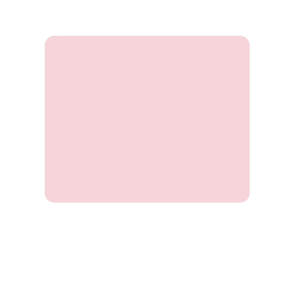 Peach colour swatch, Kexcelled code 5.036, hex #F6D5DA