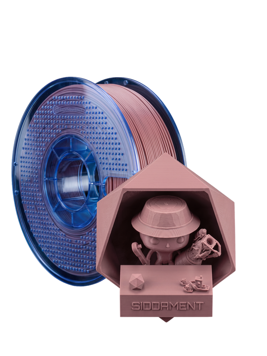 Matte Pink PETG V2 spool with 3D printed parts