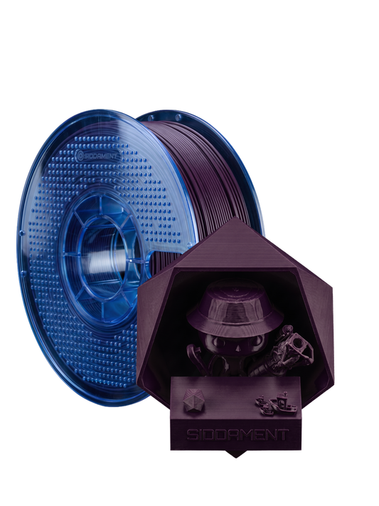 Matte Plum PETG V2 spool with 3D printed parts