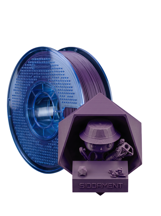 Matte Purple PETG V2 spool with 3D printed parts
