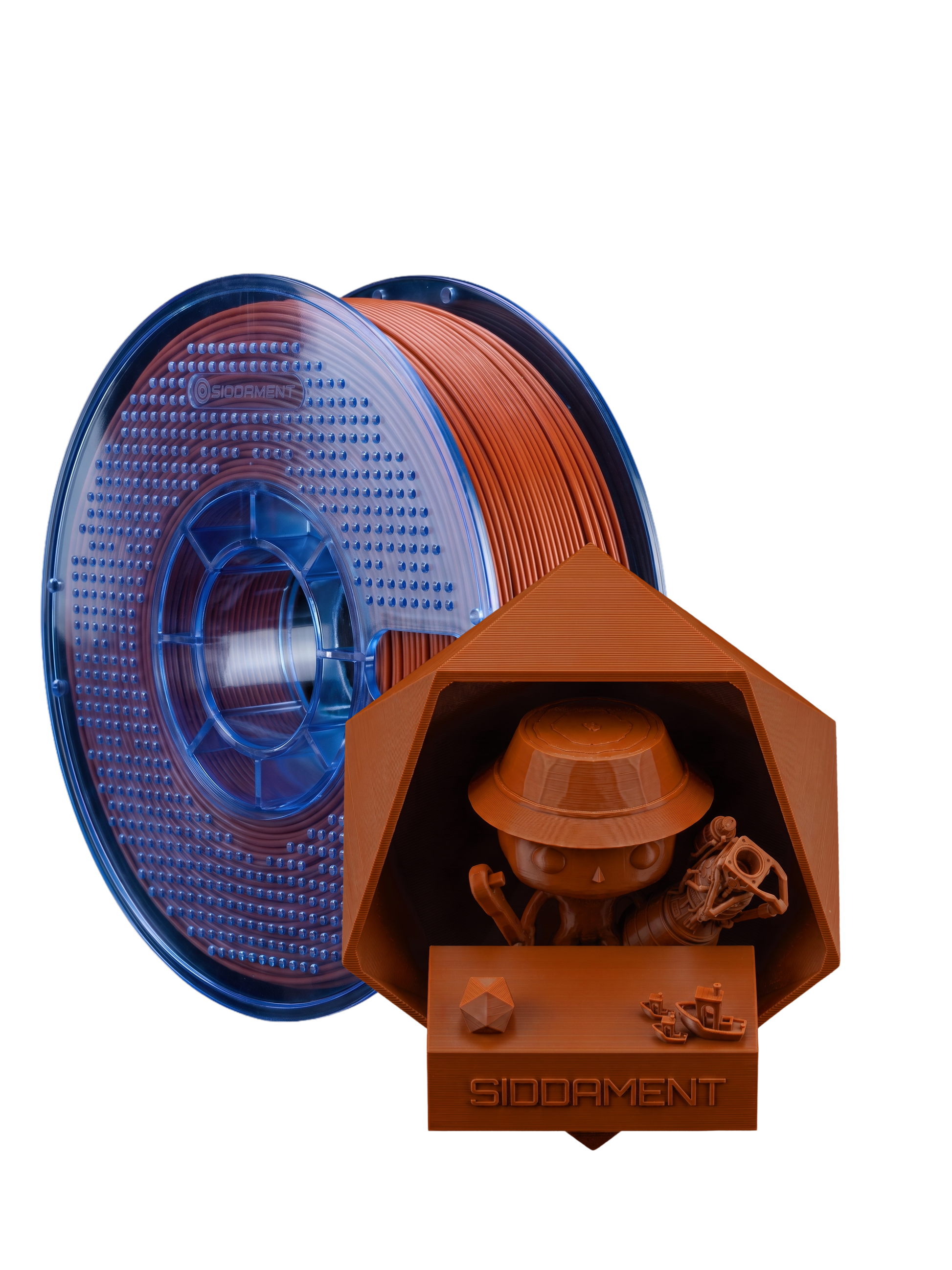 Matte Red PETG V2 spool with 3D printed parts