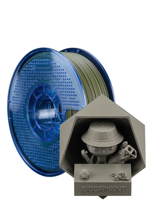 Matte Sage PETG V2 spool with 3D printed parts