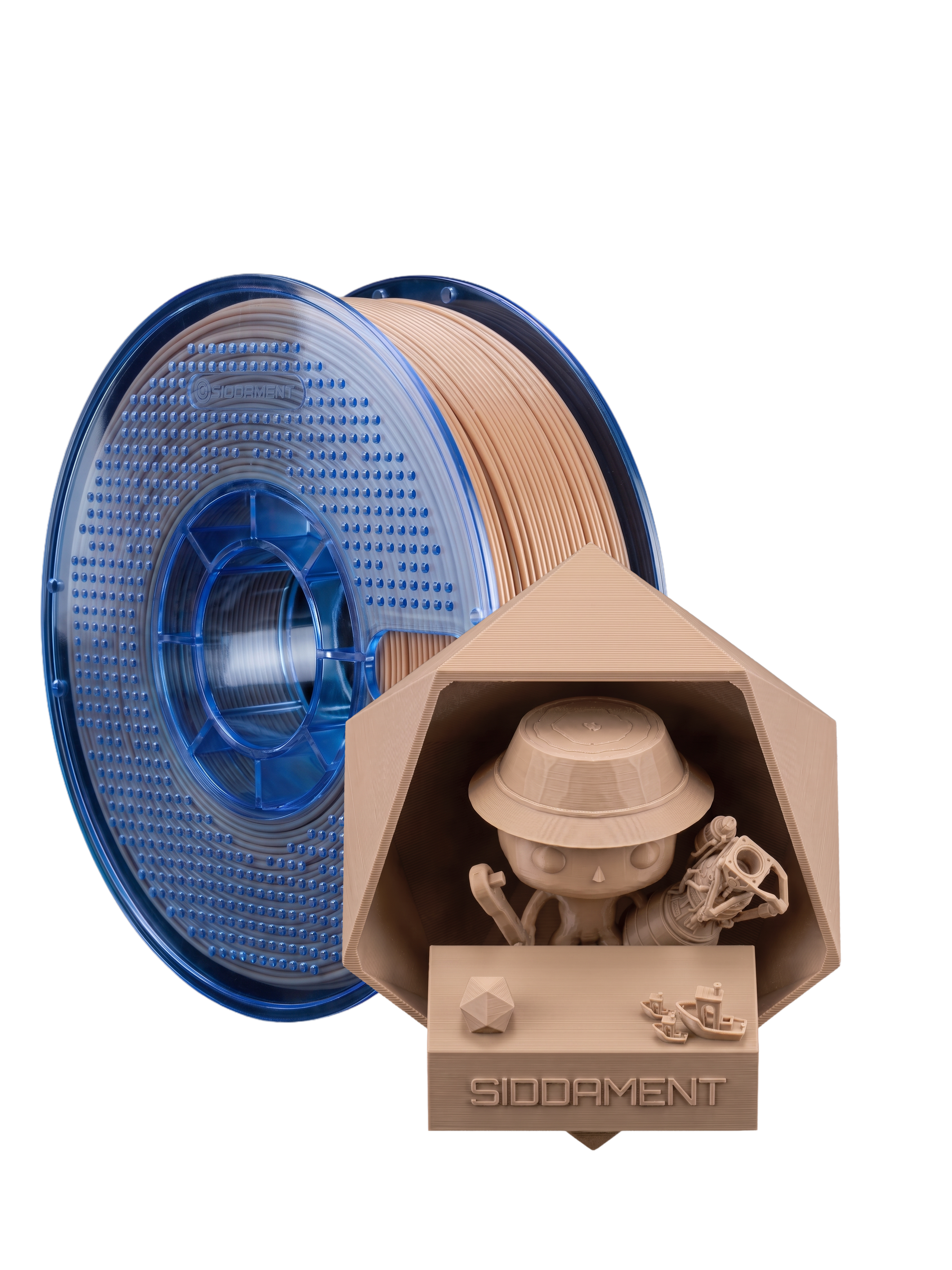 Matte Skin PETG V2 spool with 3D printed parts