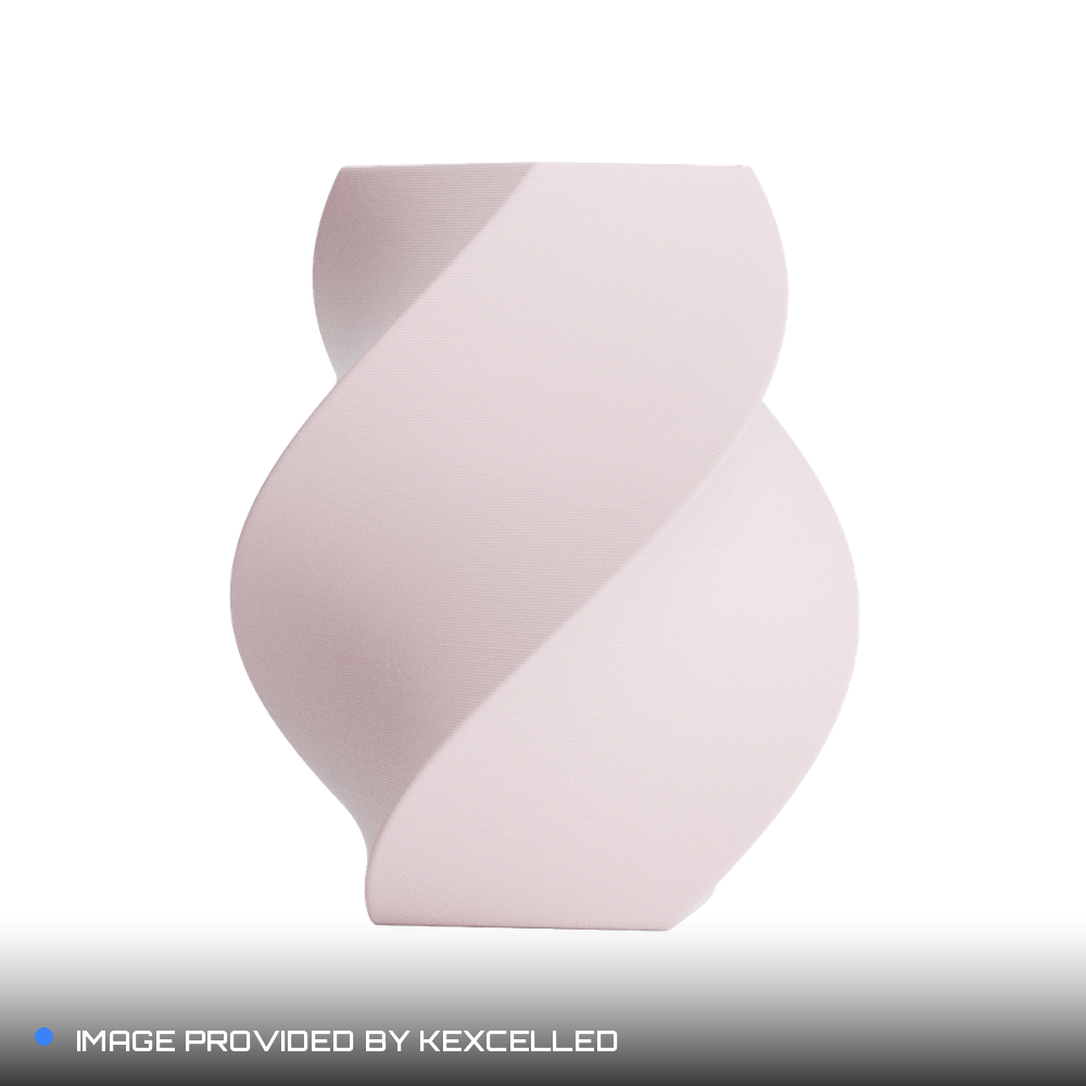 Matte Slender Pink PLA V4 printed sample, image provided by Kexcelled