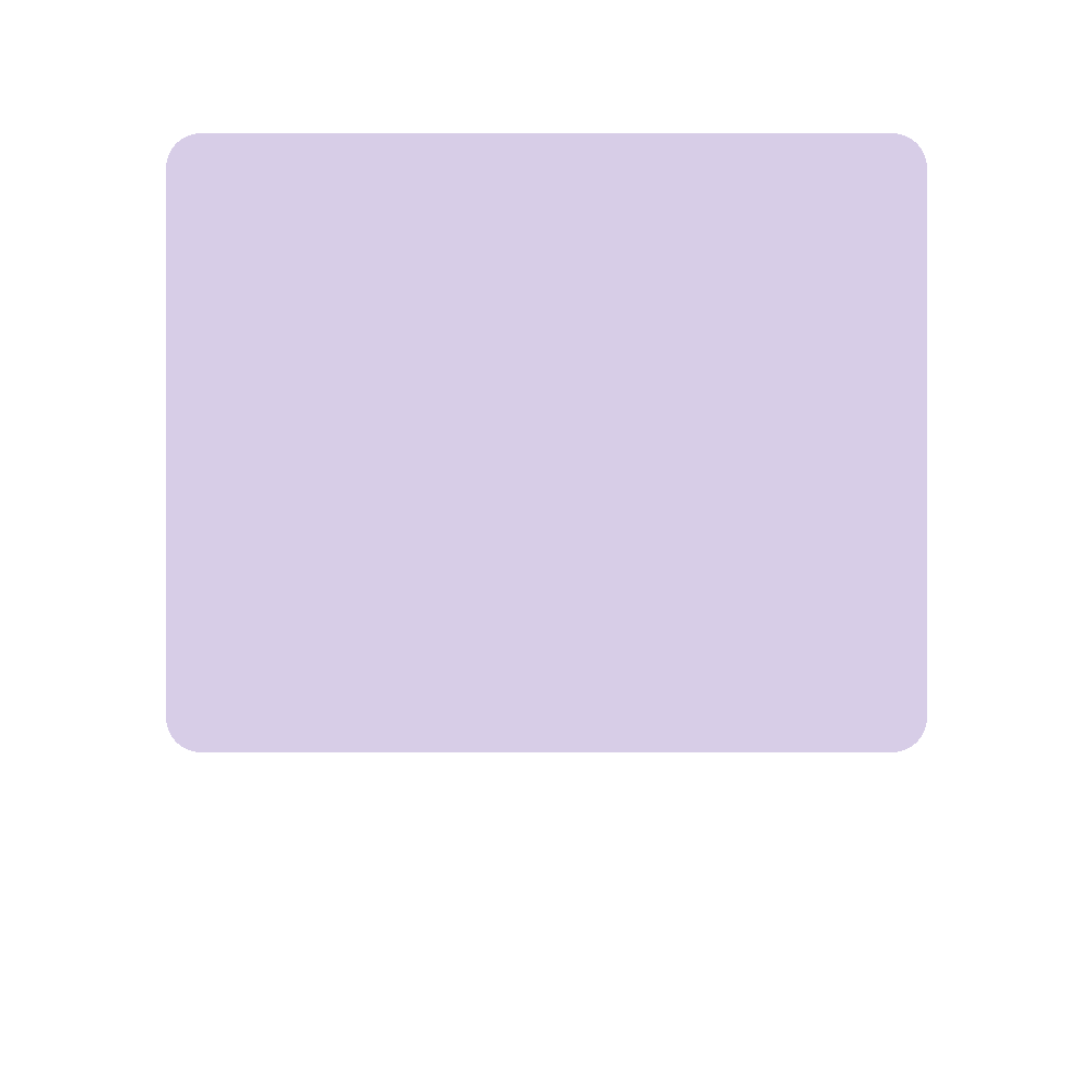 Slender Purple colour swatch, Kexcelled code 1.034, hex #D7CDE7