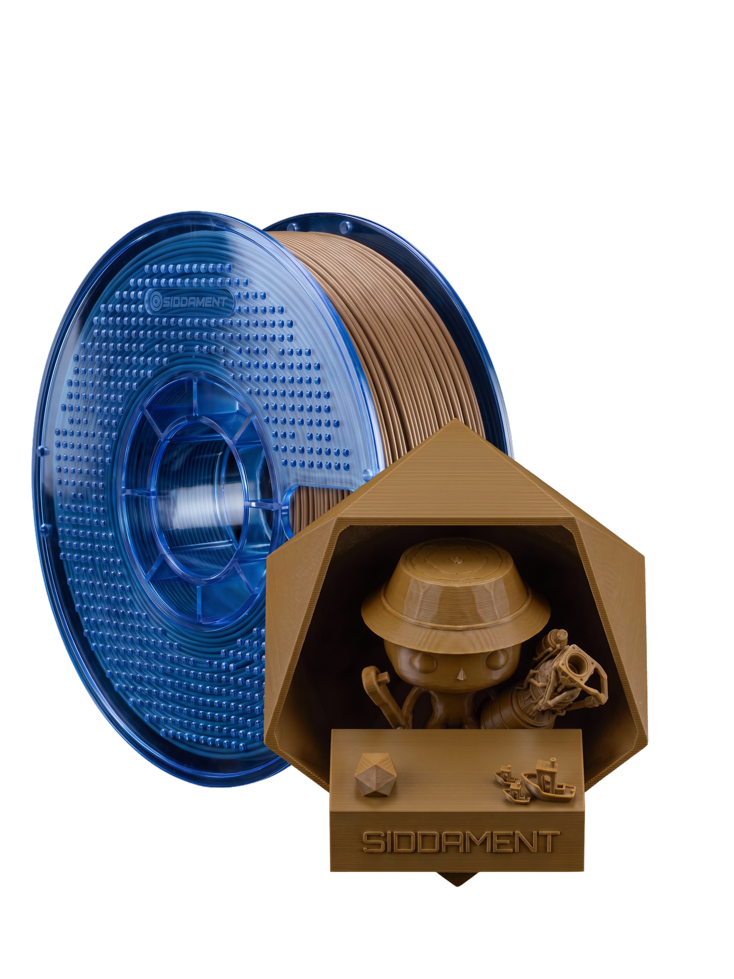 Matte Tan PETG V2 spool with 3D printed parts