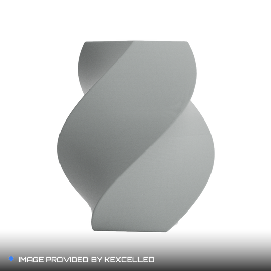 Matte Tech Gray PLA V4 printed sample, image provided by Kexcelled