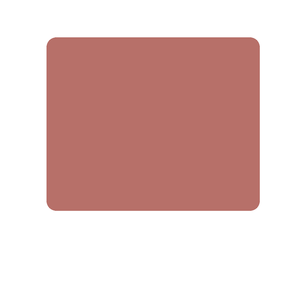 Matte Terracotta colour swatch, Kexcelled code 4.071, hex #B77069