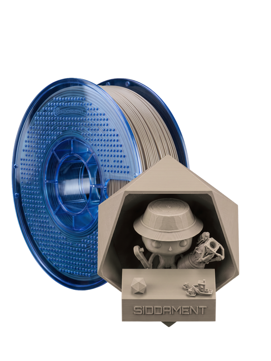 Matte Toaster Grey PETG V2 spool with 3D printed parts