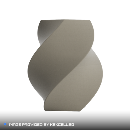 Matte Warm Gray PLA V4 printed sample, image provided by Kexcelled