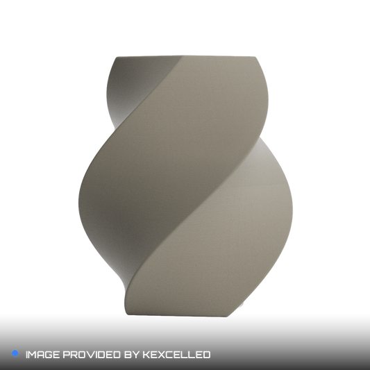 Matte Warm Gray PLA V4 printed sample, image provided by Kexcelled
