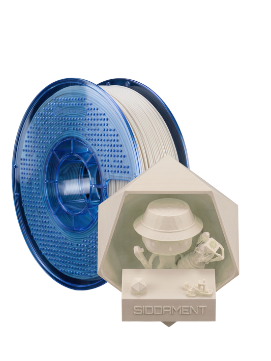 Matte White PETG V2 spool with 3D printed parts