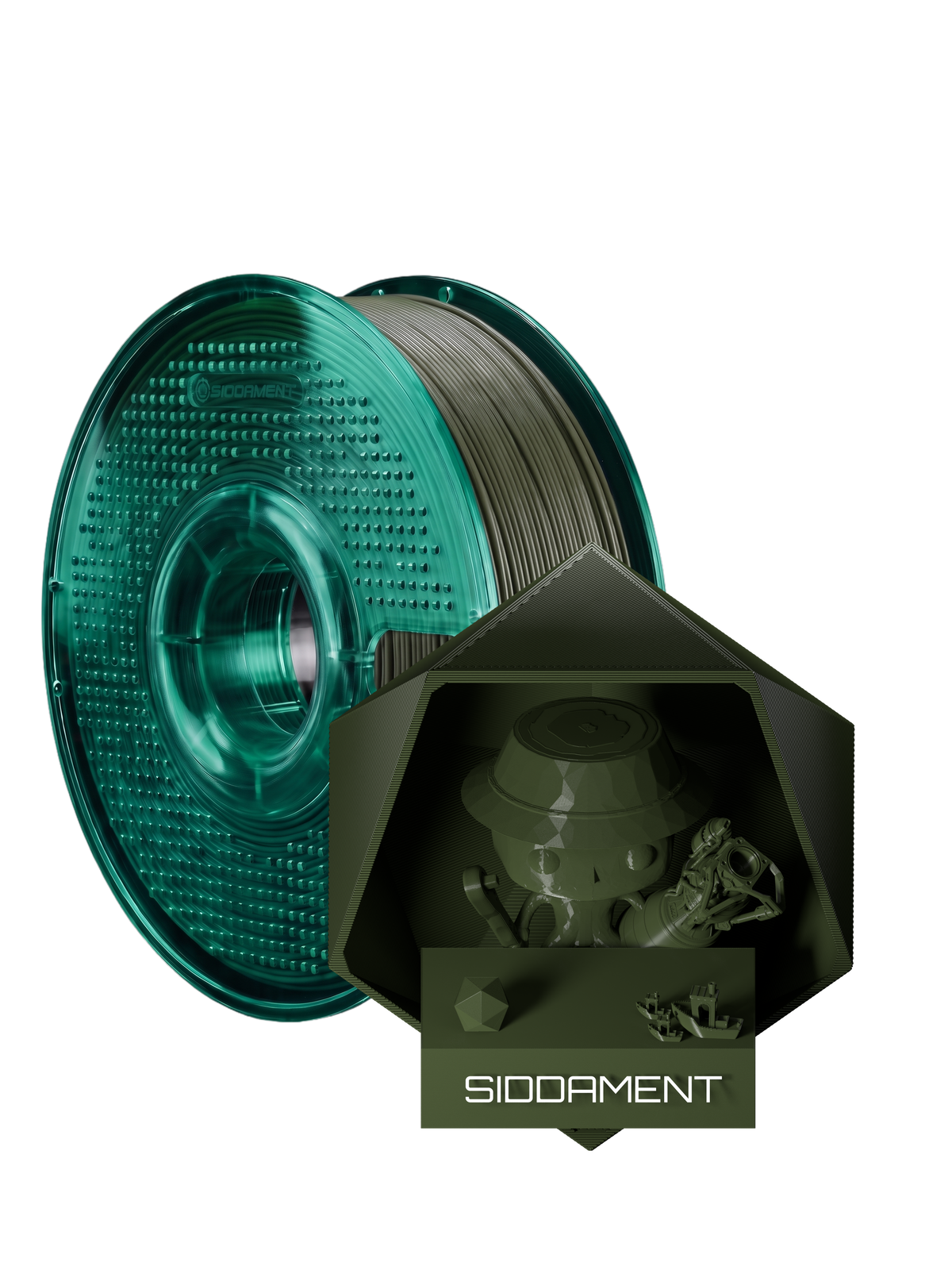 Olive Green ASA V2 1.75mm 1kg filament