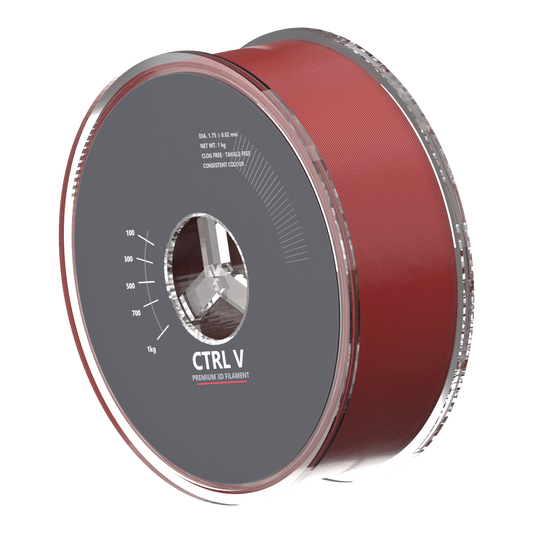 PETG Dual Color Black+Red 3D printer filament spool