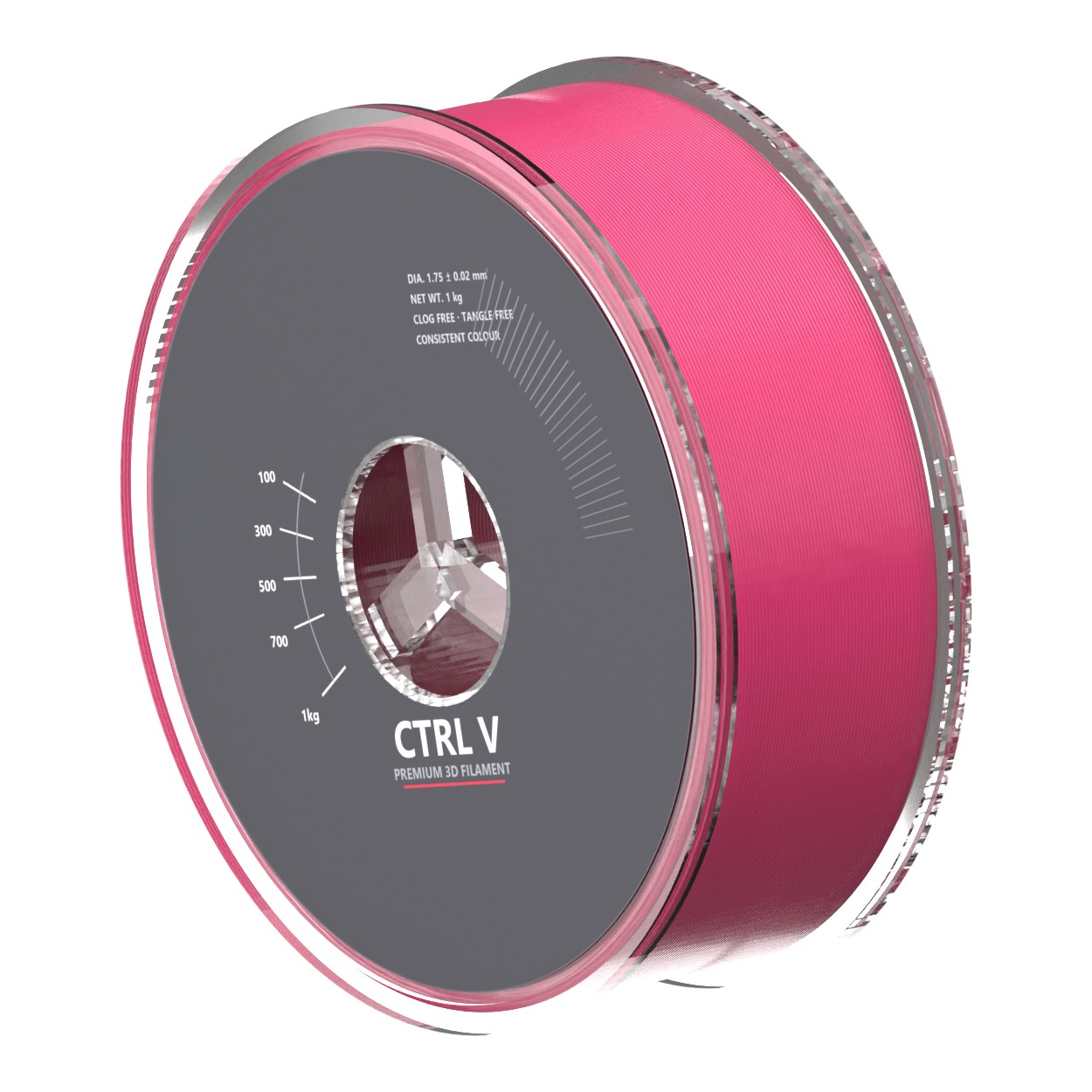 PETG Pink 3D printer filament spool
