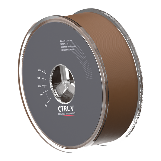 PLA Matte Brown 3D printer filament spool