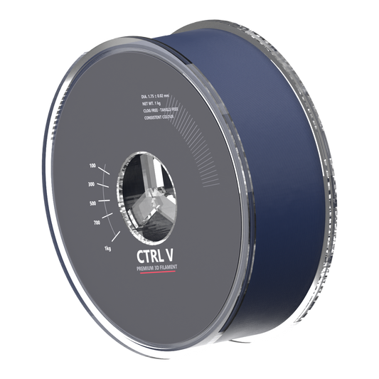 PLA Matte Navy Blue 3D printer filament spool