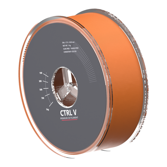 PLA Matte Orange 3D printer filament spool