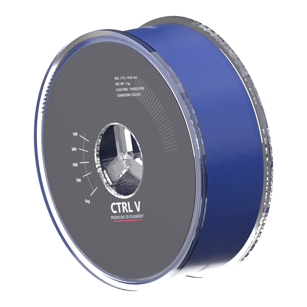 PLA Pro Dark Blue 3D printer filament spool