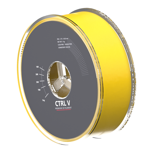 PLA Pro Yellow 3D printer filament spool