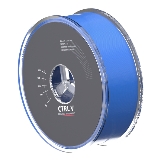 PLA Silk Blue 3D printer filament spool