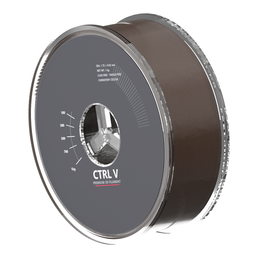PLA Silk Brown 3D printer filament spool